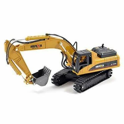 Huina 1710 Diecast Excavator Static Model 1/50 Scale Diecast Model — 第 1/2 张图片