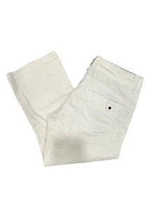 Prana Cropped Capri weiß Stretch Hose Wandern Aktiv Outdoor Damen Gr. 4 - Bild 1 von 6