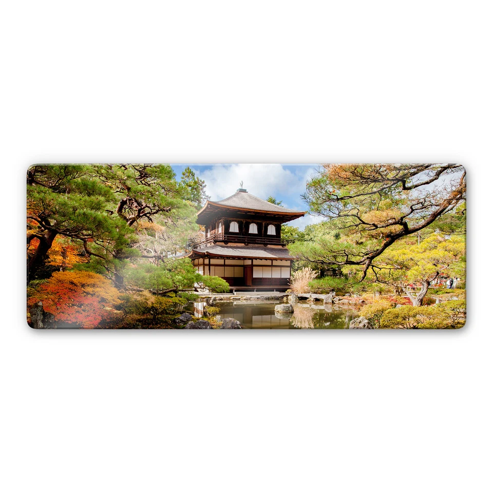 Glasbild Japanischer Tempel 2 - Panorama WANDDEKO ESG SICHERHEITSGLAS kratzfest - Bild 1 von 1