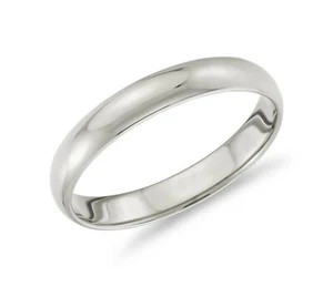 18K Gold Filled 4mm Slim Profile Comfort-Fit Round Edge Wedding Ring Size 7 H253 - Picture 1 of 2
