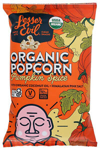 LesserEvil Organic Pumpkin Spice Popcorn, 6.4 OZ