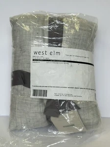 West Elm European Flax Linen Sham (Standard/ Frost Gray Fiber Dye/ 5406458 - Picture 1 of 8