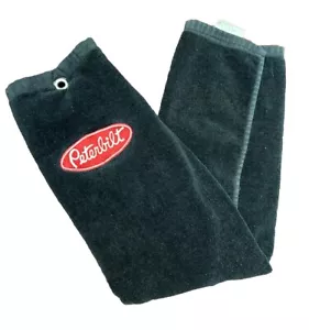 "Toalla de carrito de golf Peterbilt negra 25""x15"" vintage" - Imagen 1 de 9