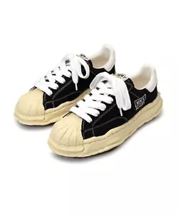 Maison Mihara Yasuhiro Blakey OG Suela Lona Baja Negra A09FW732 US5-11H con Caja - Imagen 1 de 15