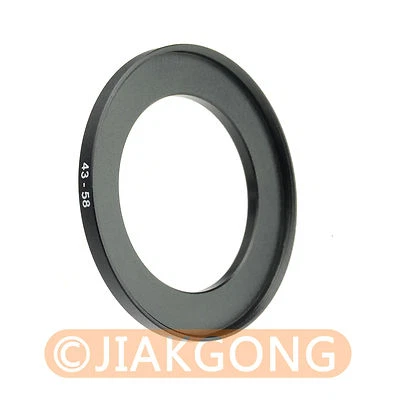 43mm-58mm 43-58 mm 43 to 58 Step Up Ring Filter Adapter - Image 1 of 3