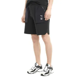 Puma First Mile X Cargo Shorts Mens Black Casual Athletic Bottoms 532343-01 - Picture 1 of 4