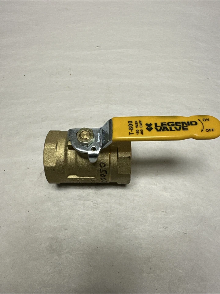 Legend Valve,T-800,1-1/4" Brass Ball Valve 100 WSP 400 CWP - Image 1 of 1