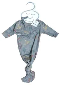 Toby Fairy 2-teiliges Baby Hut & Kleid Set inklusive Mütze & Neugeborenes Kleid grau Dinosaurier - Bild 1 von 4