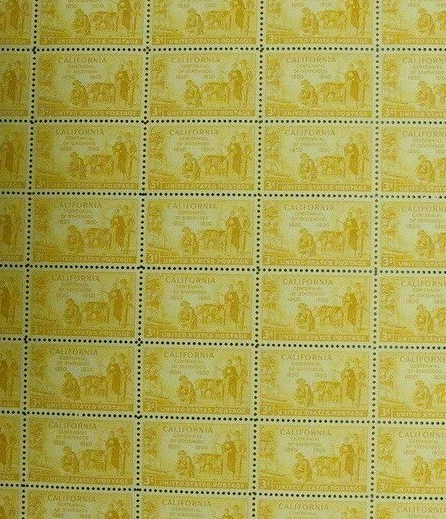 # 997 加州金矿先锋队 3 美分完整薄荷 50 张邮票全新邮票 — 第 1/1 张图片