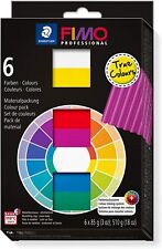 Fimo Professional 8003 01 True Colours Polymer Clay Starter Pack 6 x 85g Blocks