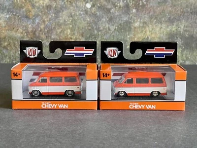 Chevrolet Van G10 1975 naranja máquinas M2 lote de 2 = muy buen estado con variación de rueda Foto 1 de 4