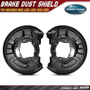 2x Front / Rear Brake Dust Shield for Mercedes-Benz C230 C250 C300 C350 C63 AMG - Picture 1 of 9