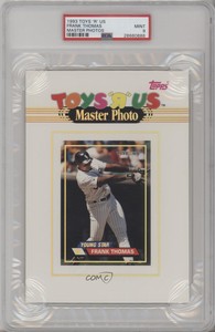 1993 Stadium Club Toys R Us Box Set Master Photos Frank Thomas PSA 9 MINT HOF