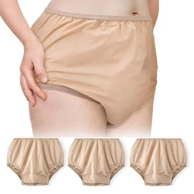 Cubierta de pañal de plástico para adultos cubierta extraíble pantalones de plástico reutilizables incontinencia Foto 1 de 4