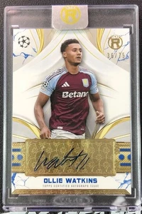 2025 Topps Reverence UCC UEFA ASTON VILLA OLLIE WATKINS Sealed Auto /75 - Picture 1 of 2