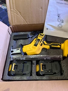 New in box 21V Cordless Reciprocating Saw 2 Battery With 2 Blades - Picture 1 of 2
