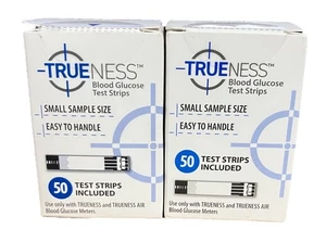 Trueness 100 Stück ~ Glukoseteststreifen ~ Ablaufdatum 26 ~ 27 ~ 16,99 $ ~ kostenloser Versand - Bild 1 von 2