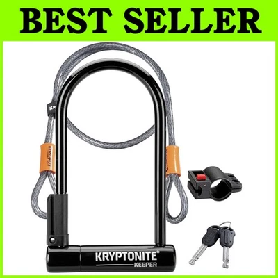 Keeper Bike Lock with Mounting Bracket - Image 1 of 4