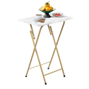 Folding TV Tray Table, TV Trays for Eating on Couch, Small Foldable Snack Tab... - Picture 1 of 6
