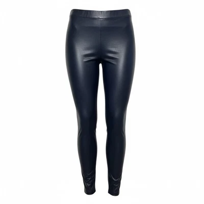 NEW Women's XL Black Faux Leather Legging 27"inseam/stretch/dressy/sleek/party - Image 1 of 4