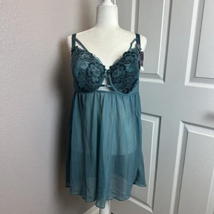 Cacique Lace Lightly Lined Babydoll Lingerie - Picture 1 of 5
