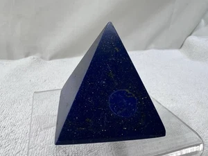 78 g natürliche Lapislazuli Kristall Pyramide Quarz Energiesäule Heilung Edelstein Dekor - Bild 1 von 13