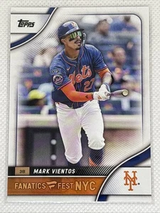 2025 Topps Mark Vientos Fanatics Fest NYC FFNYC New York Mets #8 - Imagen 1 de 2