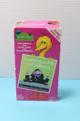 Sesame Street Learning to Add and Subtract VHS (1987) CTW Time-Life Video - Image 1 of 4