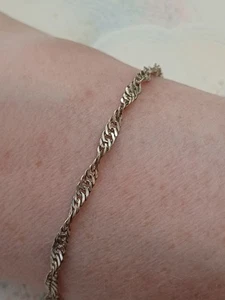 Vintage Armband Sterlingsilber zarte Kette 18 cm lang - Bild 1 von 4