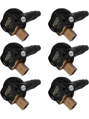 MSD Ignition Coil Black Tan Connector Ford 3.5L Qty 6 (MSD-825763) (825763) - Image 1 of 4