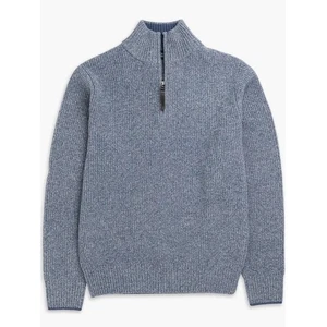 Rodd & Gunn Robbies Road Herren Viertel Reißverschluss Pullover grau extrafeine Lammwolle L gebraucht, in einwandfreiem Zustand - Bild 1 von 10