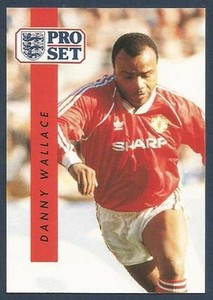 PRO SET 1990/91- #146-MANCHESTER UNITED-SOUTHAMPTON & ENGLAND-DANNY WALLACE