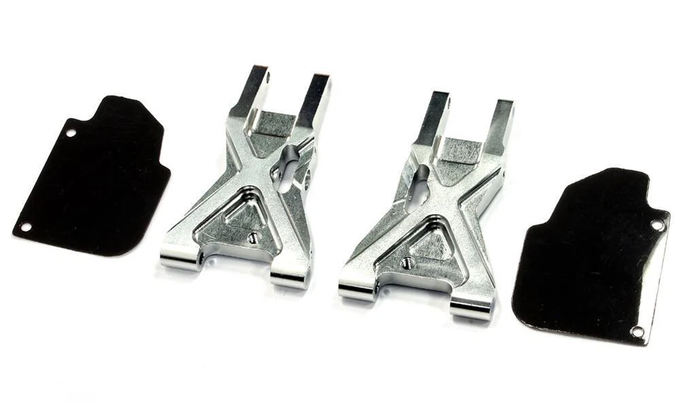 Silver Billet Machined Rear Lower Suspension Arms for HPI Ken Block WR8 3.0 - Image 1 of 1