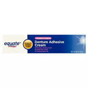 Equate Complete Original Denture Adhesive Cream, 2.4 oz - Picture 1 of 3