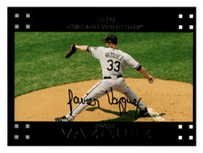 2007 Topps Javier Vazquez  Chicago White Sox #147 Centered Mint