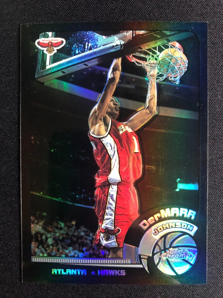 2002-03 Topps Chrome Black Refractor #83 Dermarr Johnson /99 - Image 1 of 2