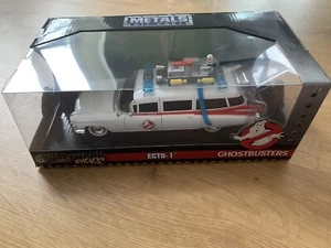 BNIB Hollywood Rides 1/24 Ghostbusters Ecto -1 Metals Die Cast Collectors MIB - Picture 1 of 7