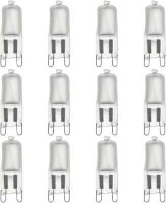 12Pack Single Ended T3.5 Bulb, G9 Wire Style Frosted Glass, 3200K, 50W, 550LM - Image 1 of 4