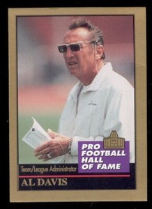 1995 Enor AL DAVIS Oakland Raiders Hall of Fame Update Card Rare