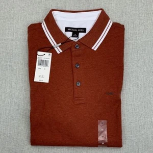 Michael Kors Herren Liquid Cotton Greenwich Cotton Polo Rot Shirt Gr. M - Bild 1 von 12