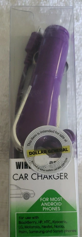 Беспроводное автомобильное зарядное устройство фиолетовое для большинства телефонов Adroid 3,5 дюйма - Изображение 1 из 1