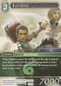 FINAL FANTASY TCG 1 X BALTHIER 5-156S N0T FOIL - WIND - Picture 1 of 1