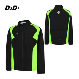 D2D Men's Plus Size Hydroviz+ II Waterproof Cycling Jacket: reduced from £64.99 - Picture 1 of 11
