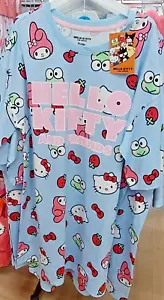 Hello Kitty & Friends Pyjama Tshirt Nightdress UK Sizes 4-20 - Picture 1 of 1