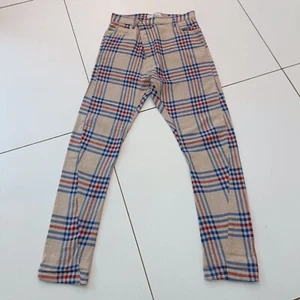 *NEW* VIVIENNE WESTWOOD Size XS - 28 x 32 Trousers -CHECKED ASYMMETRIC PERFECT - Picture 1 of 17