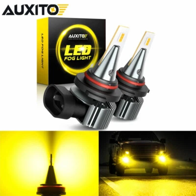 H10 9140 LED Fog Light Bulb Conversion Kit DRL Lamp Golden Yellow 4000LM AUXITO - Image 1 of 4
