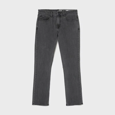 VOLCOM - Mens Vorta Jeans - Neutral Grey - Casual Slim Fit Straight Leg Jeans - Image 1 of 2