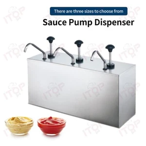 Sauce Dispenser Pump 3.6L*3 For Salad Comdiment Ketchup Fructose Pepper Sauce - Imagen 1 de 7