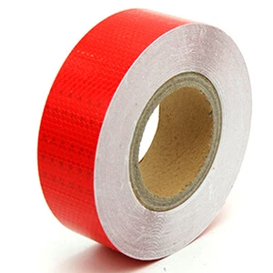 3M 10M 25M 38M Red Reflective Safety Warning Tape Film Sticker Roll Strip 5CM W - Picture 1 of 4