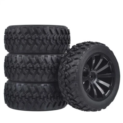 1:10 Rally Car Wheels Tires For Tamiya Kyosho HSP HPI Traxxas RC On Road Car - Image 1 of 4